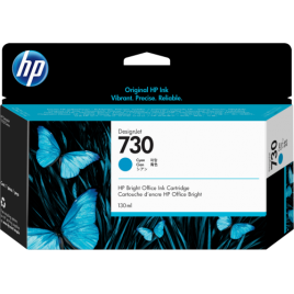 HP Cartucho de tinta DesignJet 730 cian de 130 ml