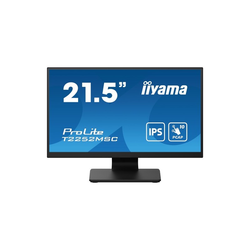 iiyama ProLite T2252MSC B2 pantalla para PC 546 cm 215 1920 x 1080 Pixeles Full HD LCD Pantalla tactil Negro