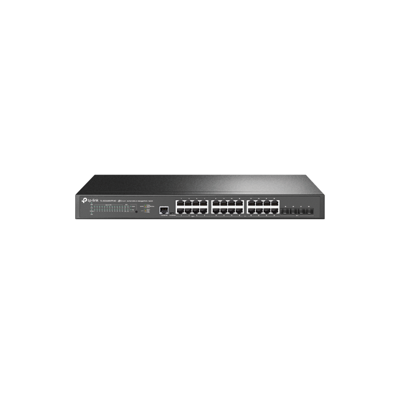 TP Link TL SG3428XPP M2 switch Gestionado L2 25G Ethernet 100 1000 2500 Energia sobre Ethernet PoE 1U Negro