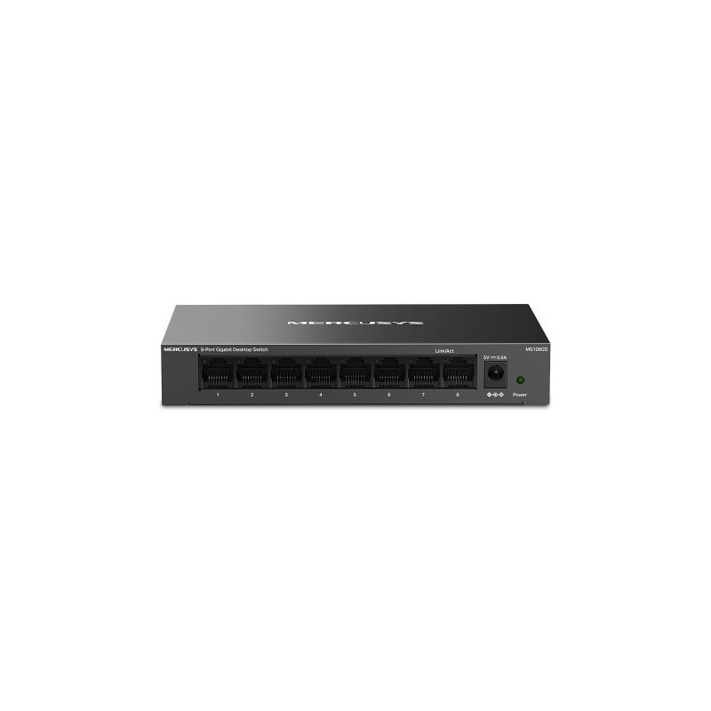 Mercusys MS108GS switch No administrado Gigabit Ethernet 10 100 1000 Negro