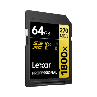Lexar 1800x 64 GB SDXC UHS II Clase 10