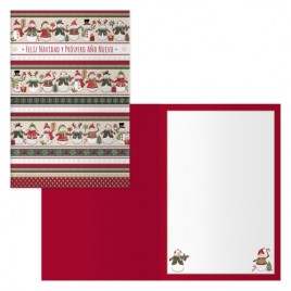 PACK 6 TARJETAS DE FELICITACIoN NAVIDAD TAMANO 115 X 17 CM MODELO MUNECO DOHE 70004