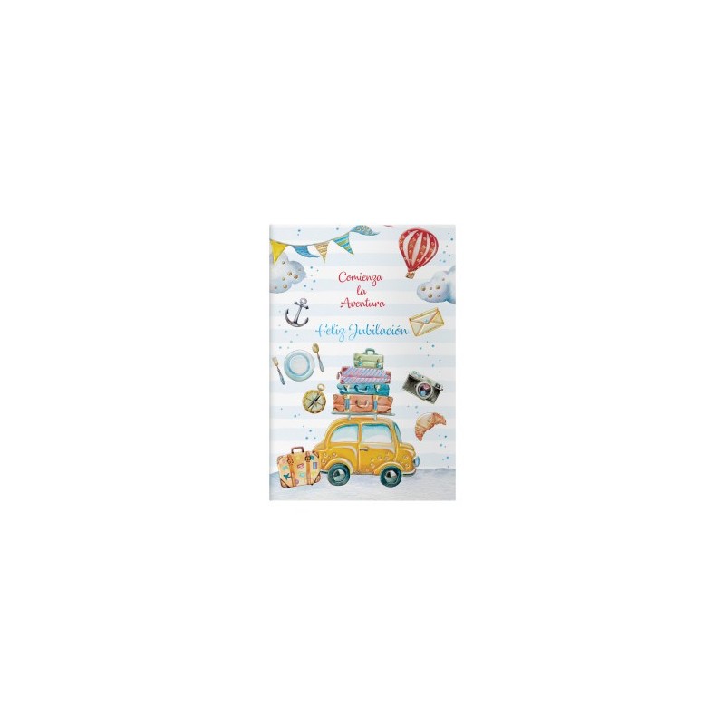 PACK 6 TARJETAS DE FELICITACIoN JUBILACIoN TAMANO 115 X 17 CM MODELO VACACIONES DOHE 70079