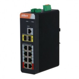 DH IS4210 8GT 120 DAHUA SWITCH INDUSTRIAL L2 GESTIONABLE POE 20 WATCHDOG 8 PUERTOS 2 GIGABIT SFP