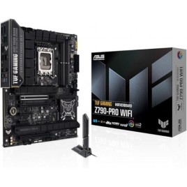 PLACA ASUS TUF GAMING Z790 PRO WIFIINTEL1700Z7904DDR5192GB1 DP1HDMI4SATA4M23USB323USB C25GBWIFI6EBT53ATX