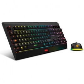 Krom KABALA teclado Raton incluido RF inalambrico QWERTY Espanol Negro