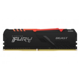 MEMORIA KINGSTON FURY BEAST RGB DDR4 16GB KIT 2 3200MHZ CL16 KF432C16BB2AK2 16