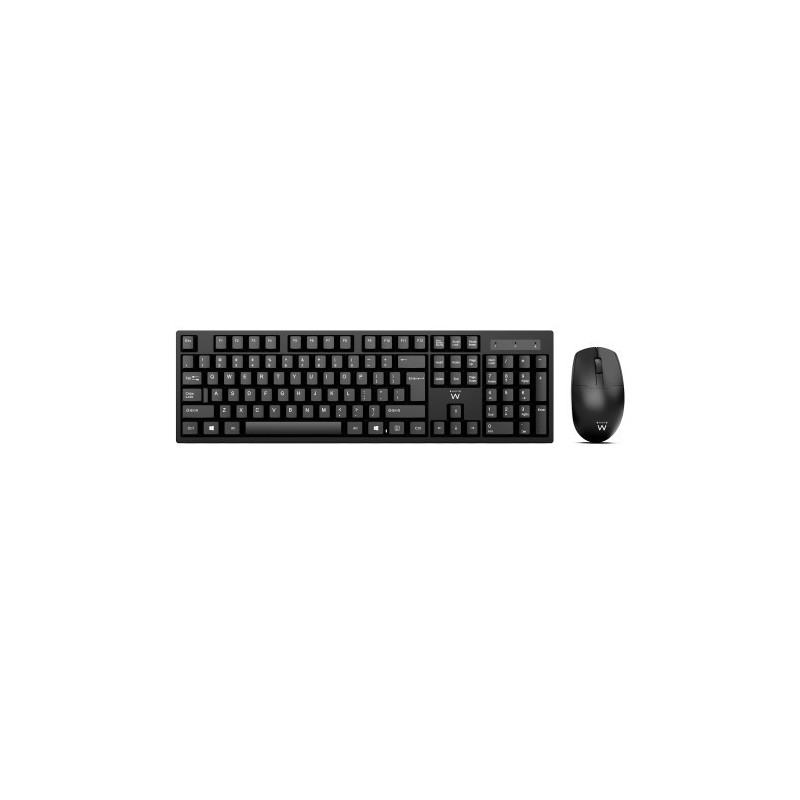 Ewent EW3281 teclado Raton incluido RF inalambrico QWERTY Espanol Negro