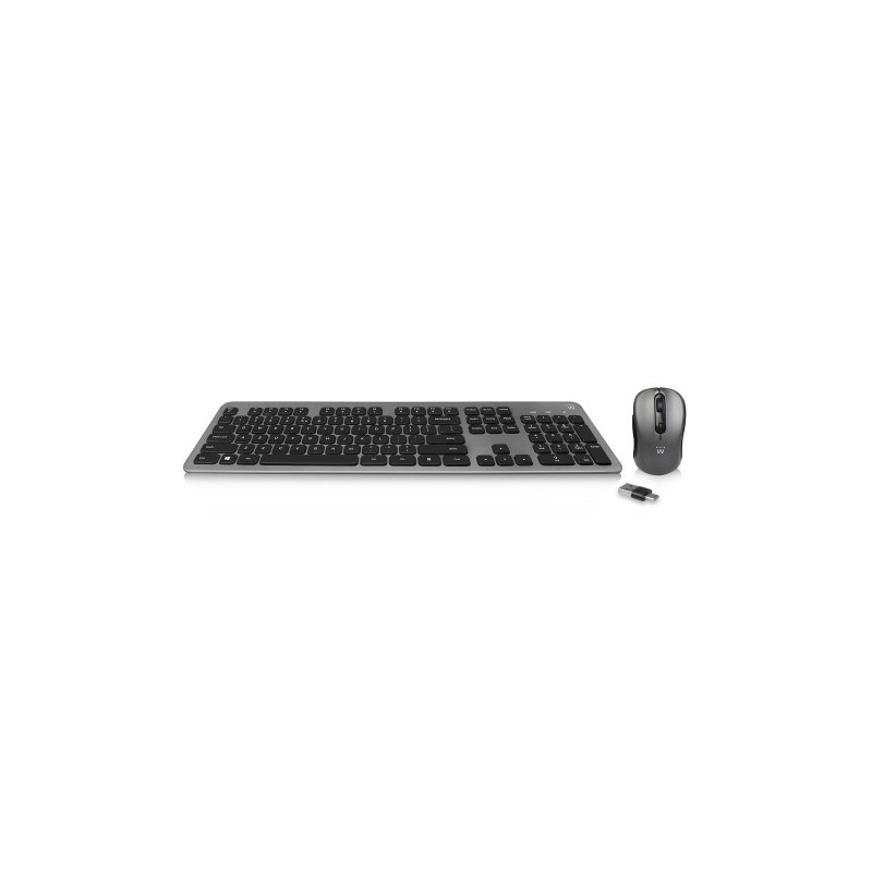 Ewent EW3272 teclado Raton incluido RF inalambrico QWERTY Espanol Negro