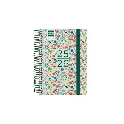 AGENDA ESCOLAR 2025 2026 SECUNDARIA 8º 120X164 1DIA PAGINA FIORI FINOCAM 634264926