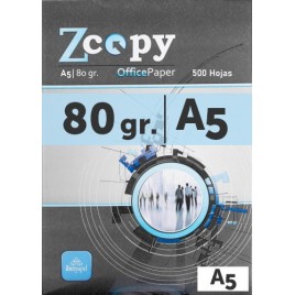 PAQUETE 500H PAPEL 80GR A5 ZCOPY CIE 146 A5ZCOPY80GR