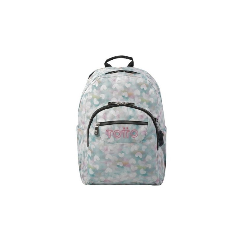 MOCHILA ESCOLAR CORAZONES PASTEL TOTTO MA04ECO001 23110 4HX