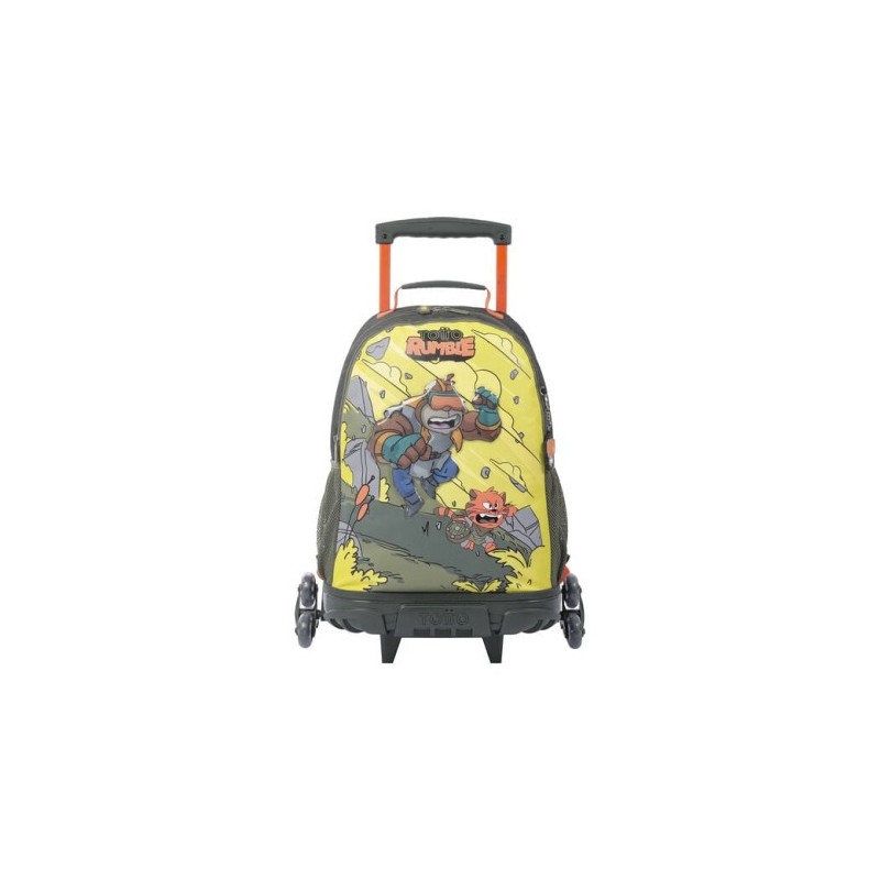 MOCHILA ESCOLAR CON RUEDAS GRANDE DE CARTOONS TOTTO MJ03BWM003 2310 4DJL