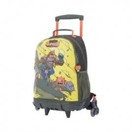 MOCHILA ESCOLAR CON RUEDAS GRANDE DE CARTOONS TOTTO MJ03BWM003 2310 4DJL