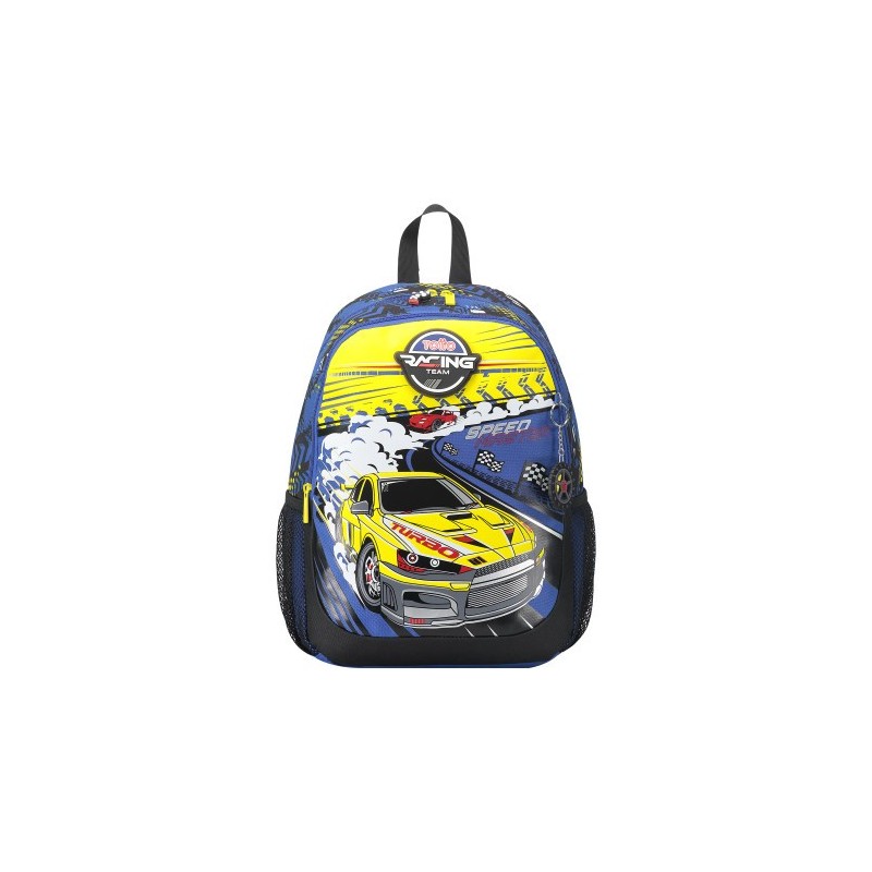 MOCHILA ESCOLAR MEDIANA DE CARRERAS DE COCHES TOTTO MJ04VLC002 2310 6J7M