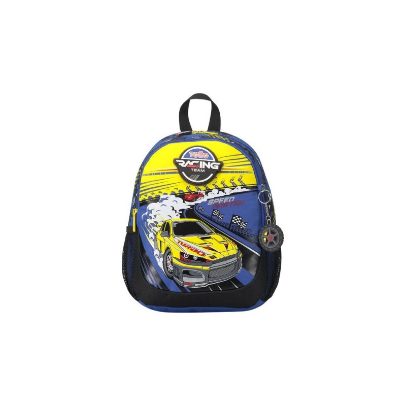 MOCHILA ESCOLAR PEQUENA DE CARRERAS DE COCHES TOTTO MJ04VLC001 2310 6J7S