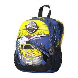 MOCHILA ESCOLAR PEQUENA DE CARRERAS DE COCHES TOTTO MJ04VLC001 2310 6J7S