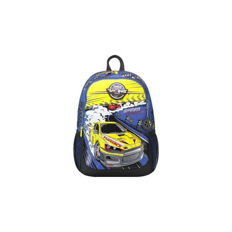 MOCHILA ESCOLAR GRANDE DE CARRERAS DE COCHES TOTTO MJ04VLC003 2310 6J7L