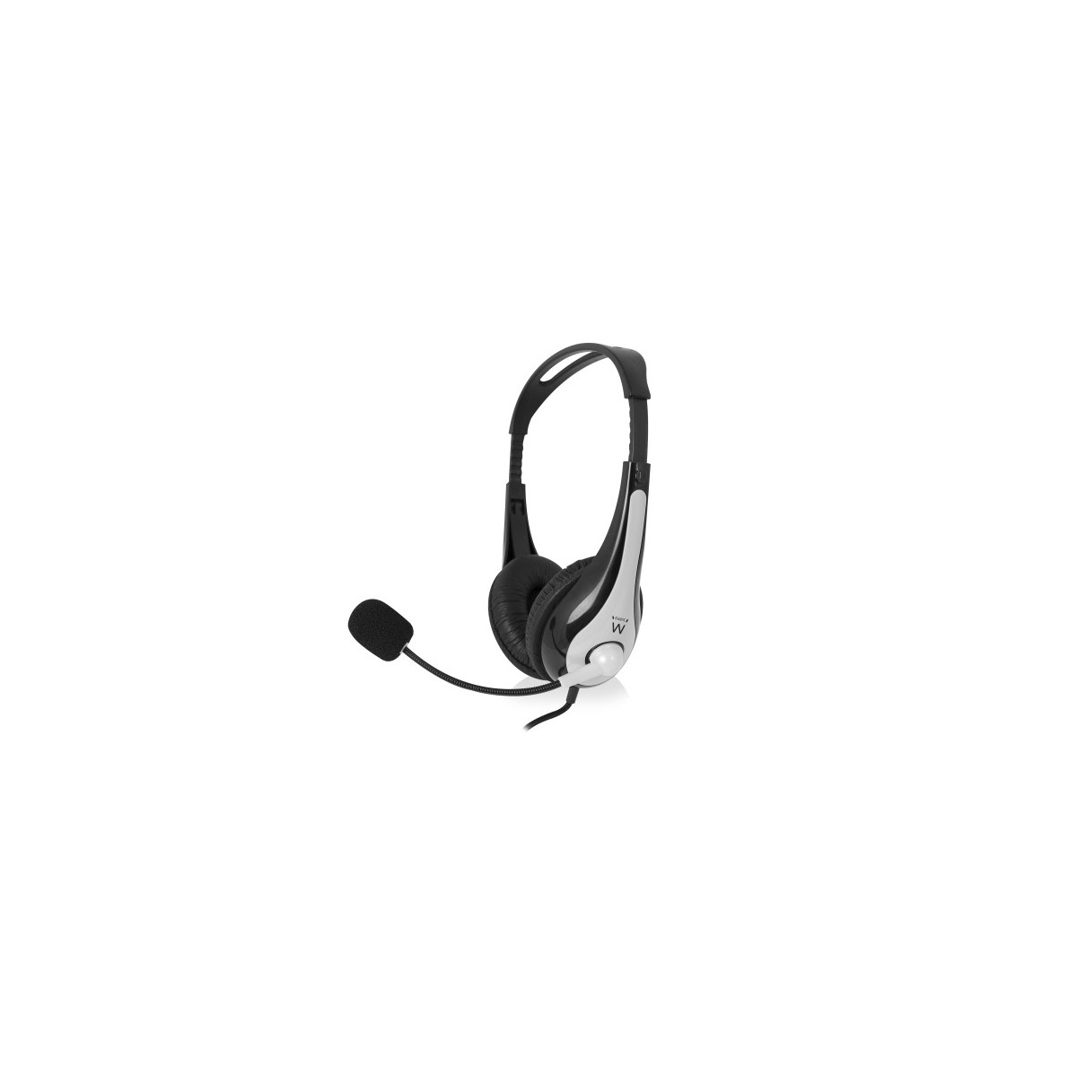 Ewent EW3565 auricular y casco Auriculares Alambrico Diadema Llamadas Musica USB tipo A Negro Blanco