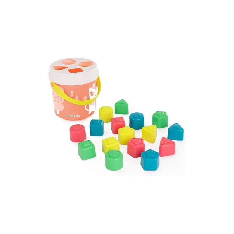 CUBO FORMAS ENCAJABLE COLOR SALMON MINILAND 5005097342