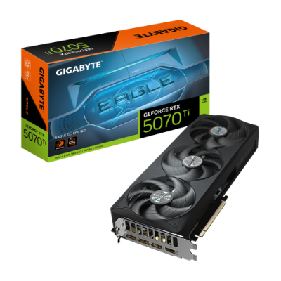 GIGABYTE GeForce RTX 5070 Ti EAGLE OC SFF 16G Tarjeta Grafica 16GB GDDR7 256 bits PCI E 50 XXXX MHz Core Clock 3 x DP 21a 1 x H