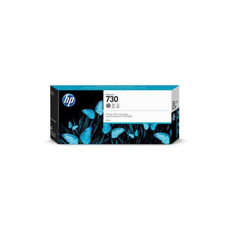 HP 730 TINTA GRIS 300ML P2V73A