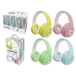 AURICULARES HEAD BLUETOOTH PASTEL LITTLE FUN COLORES SURTIDOS UMAY 328963