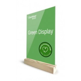 EXPOSITOR SOBREMESA SOSTENIBLE GREENDISPLAY 4X15X24CM A5 ARCHIVO2000 15905M1 CS TP