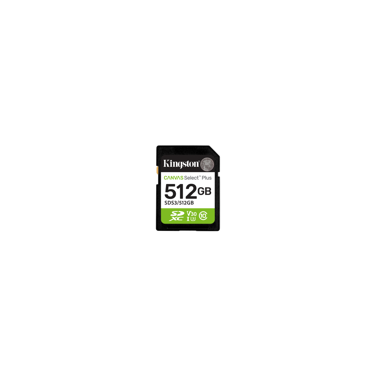 Kingston Technology 512 GB SDXC Canvas Select Plus Gen3 150 MB s C10 UHS I U3 V30