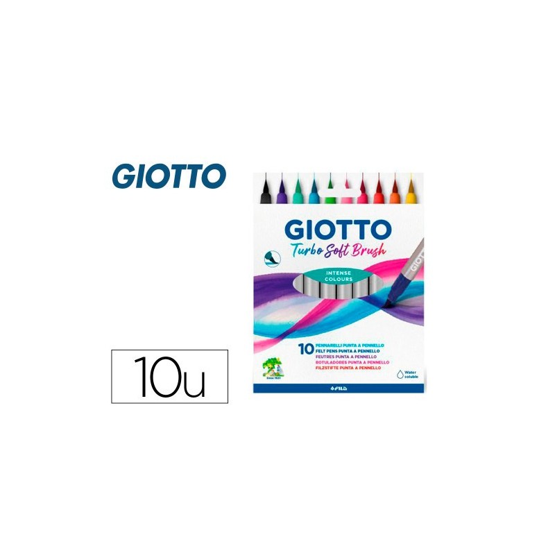 ESTUCHE 10 UDS TURBO SOFT BRUSH GIOTTO F426800