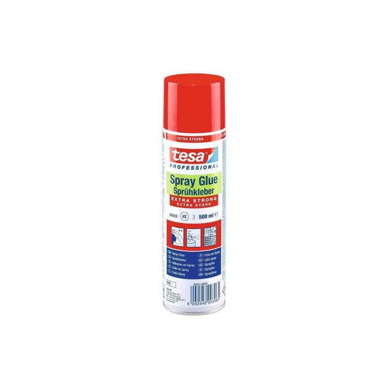 BOTE ADHESIVO INDUSTRIAL EXTRA STRONG SPRAY 500ML TESA 60022 00000 02