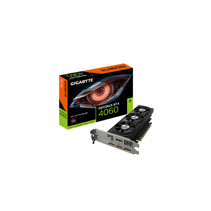 Gigabyte GeForce RTX 4060 OC Low Profile 8G NVIDIA GeForce RTX 4060 8 GB GDDR6