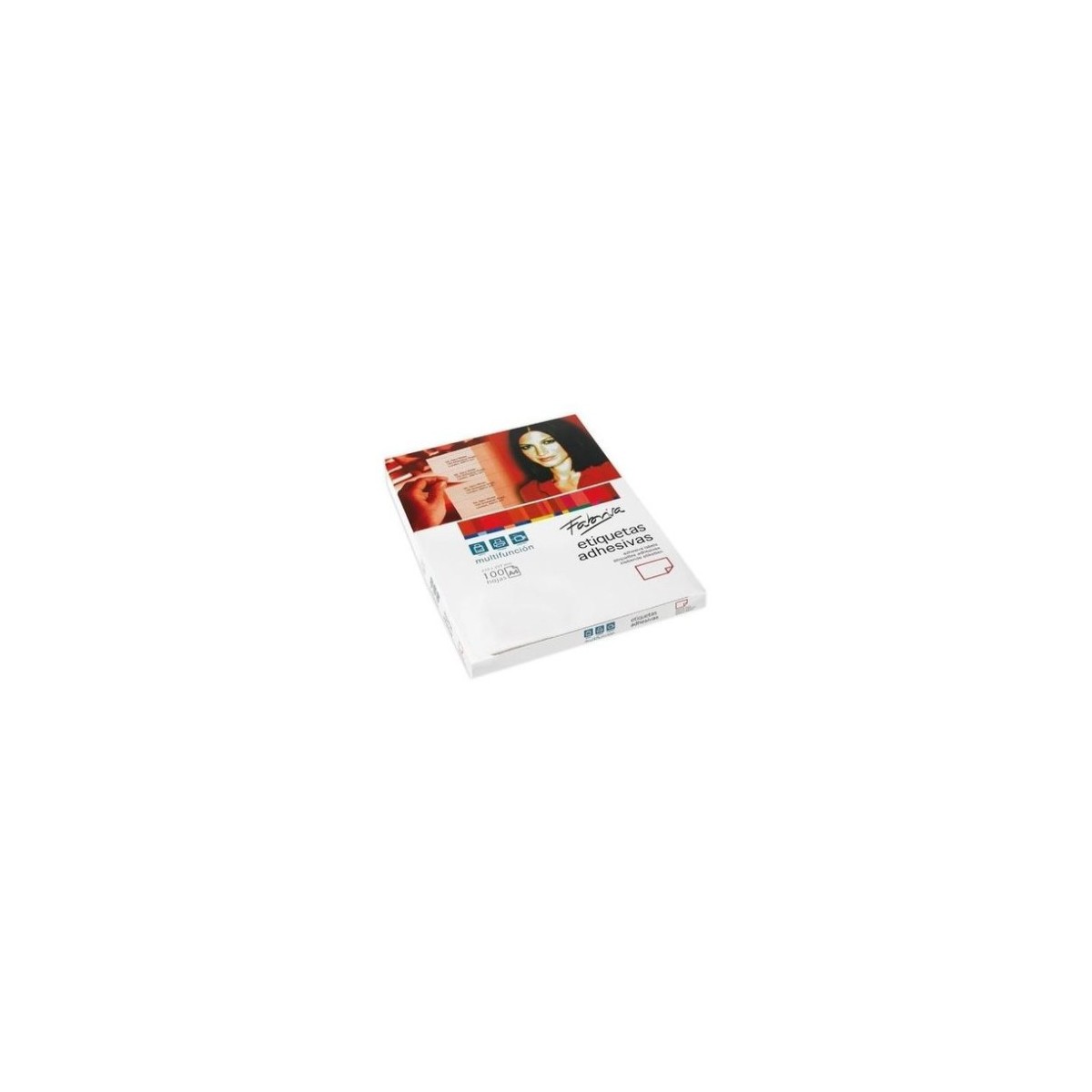 CAJA 100 HOJAS ETIQUETAS ADHESIVAS ILC BLANCA 485X254 FABRISA 15294