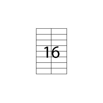 CAJA 100 HOJAS ETIQUETAS ADHESIVAS ILC BLANCA 105X35 FABRISA 15312