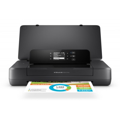 HP Officejet Impresora portatil 200 Estampado Impresion desde USB frontal