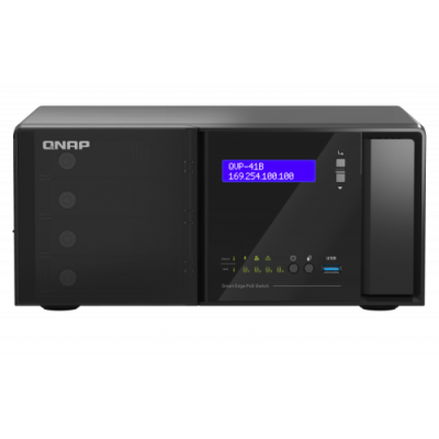 QNAP QVP 41B 8G P Grabadore de video en red NVR Negro