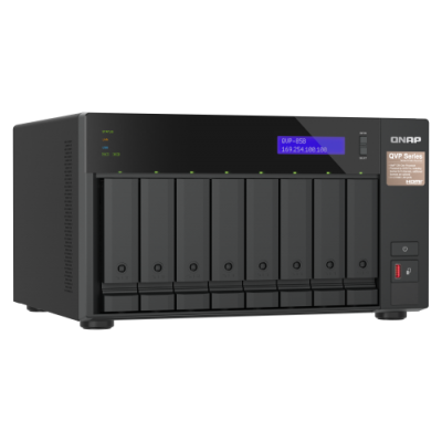 QNAP QVP 85B servidor de almacenamiento NAS Torre Intel Core i5 32 GB DDR4 Unidad de disco duro QVR Pro Negro