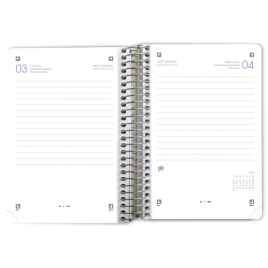 AGENDA ESCOLAR 2024 2025 SCHOOL TAPA PLASTICO 8º DIA PAGINA COLORES SURTIDOS OXFORD 400185042