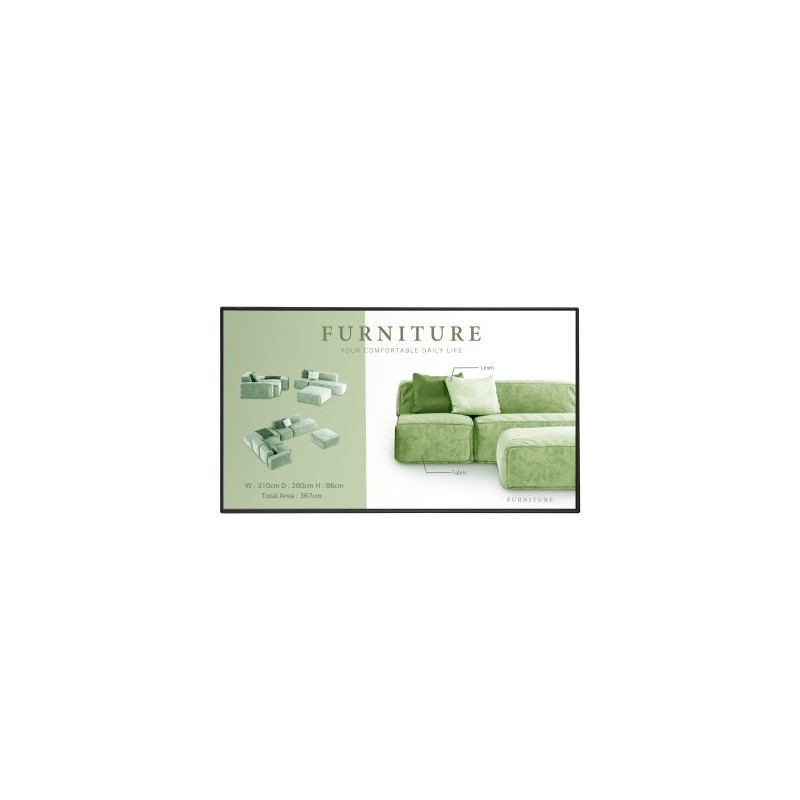 LG 43UM5N H Pantalla plana para senalizacion digital 1092 cm 43 LCD Wifi 500 cd m 4K Ultra HD Negro Web OS 24 7