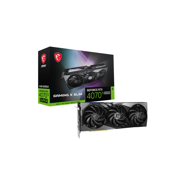 MSI GAMING GeForce RTX 4070 Ti SUPER 16G X SLIM NVIDIA 16 GB GDDR6X