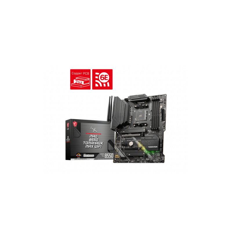 MSI MAG B550 TOMAHAWK MAX WIFI AMD B550 Zocalo AM4 ATX