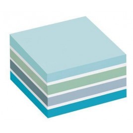 CUBO 450 HOJAS NOTAS ADHESIVAS 76X76MM COLORES SURTIDOS AZULES 2028 B POST IT 7100172385