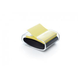 PACK DISPENSADOR NEGRO PRO 1 BLOC 90 HOJAS Z NOTES 76X76MM SUPER STICKY AMARILLO PRO B 1SSCY R330 POST IT 7100039516