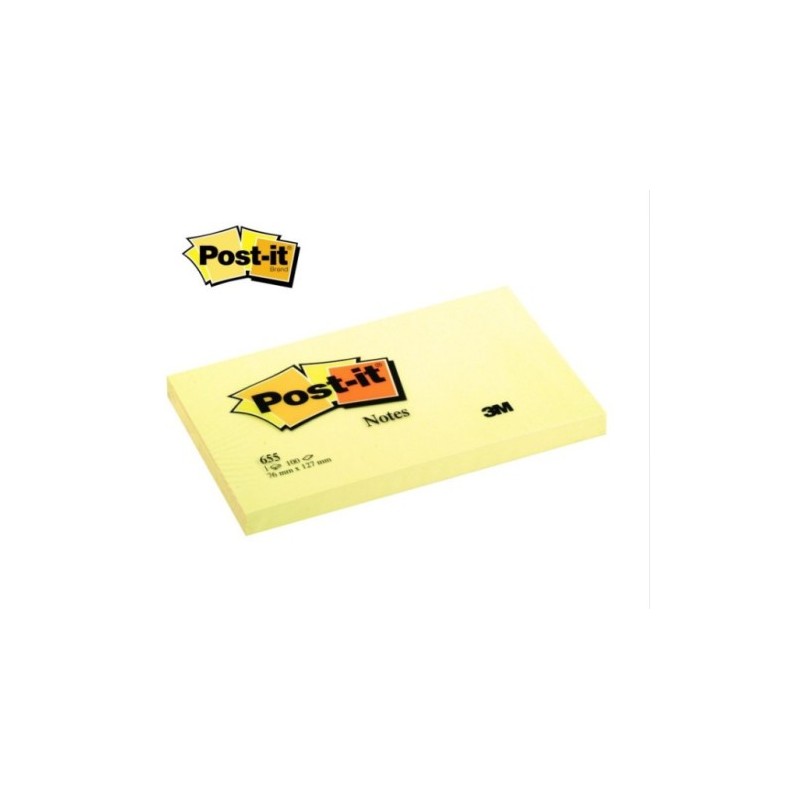 BLOC 100 HOJAS NOTAS ADHESIVAS 76X127MM CANARY YELLOW 6830 CY W10 POST IT 7100317839