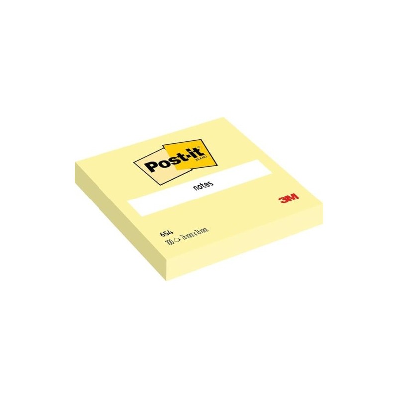 PACK 12 BLOCS 100 HOJAS Z NOTES 76X127MM CANARY YELLOW CAJA CARToN R350 CY POST IT 7100290186