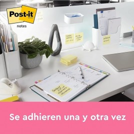 PACK 12 BLOCS 100 HOJAS Z NOTES 76X127MM CANARY YELLOW CAJA CARToN R350 CY POST IT 7100290186