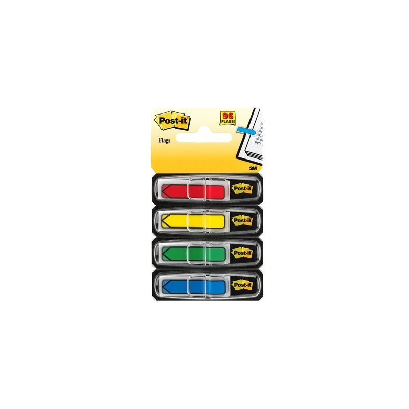 PACK 4 DISPENSADORES X 24 MARCADORES INDEX FLECHA 119X432MM COLORES SURTIDOS 684 ARR3 POST IT 7000144924