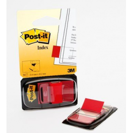 BLISTER DISPENSADOR 50 MARCADORES INDEX ROJO 254X432MM 680 1 POST IT 7100089833