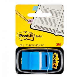 BLISTER DISPENSADOR 50 MARCADORES INDEX AZUL 254X432MM 680 2 POST IT 7100089834