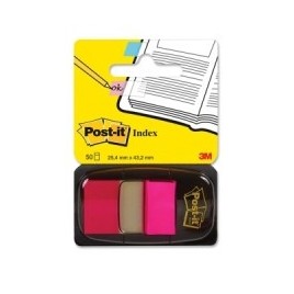 BLISTER DISPENSADOR 50 MARCADORES INDEX ROSA BRILLANTE 254X432MM 680 21 POST IT 7100062569